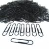 100PCS Black Office Paper Clip School Supplies Study Article
