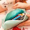Beauty Students Pencil Pen Bag Coin Purse Beauty Makeup Pouch Handbag Zip Hasp Mustache - Image 2